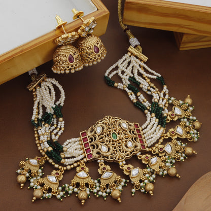 Choker Set With Kundan For Women