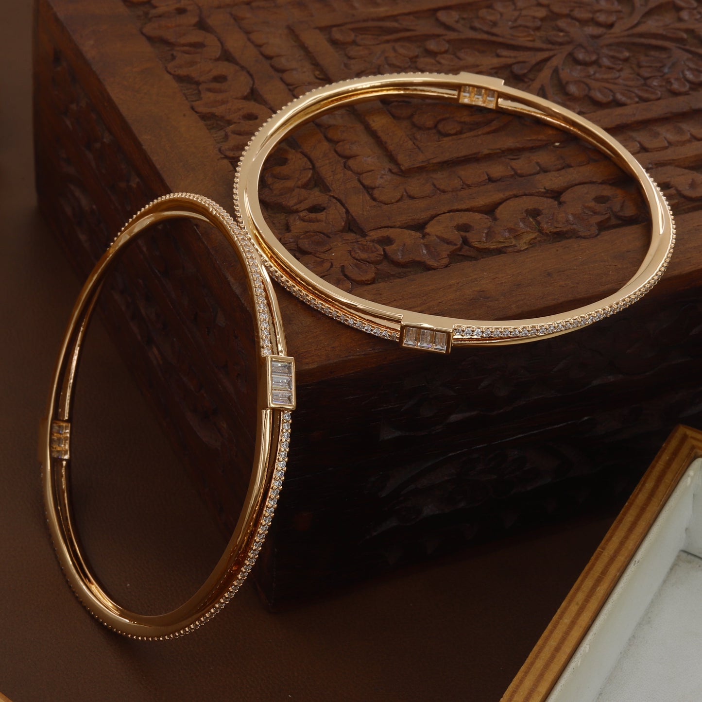 Stunning Design Bangles With Diamonds