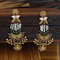 Long Kundan Earrings For Women