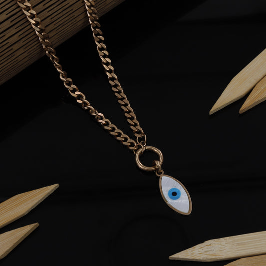 Evil Eye Pendant With Chain For Women