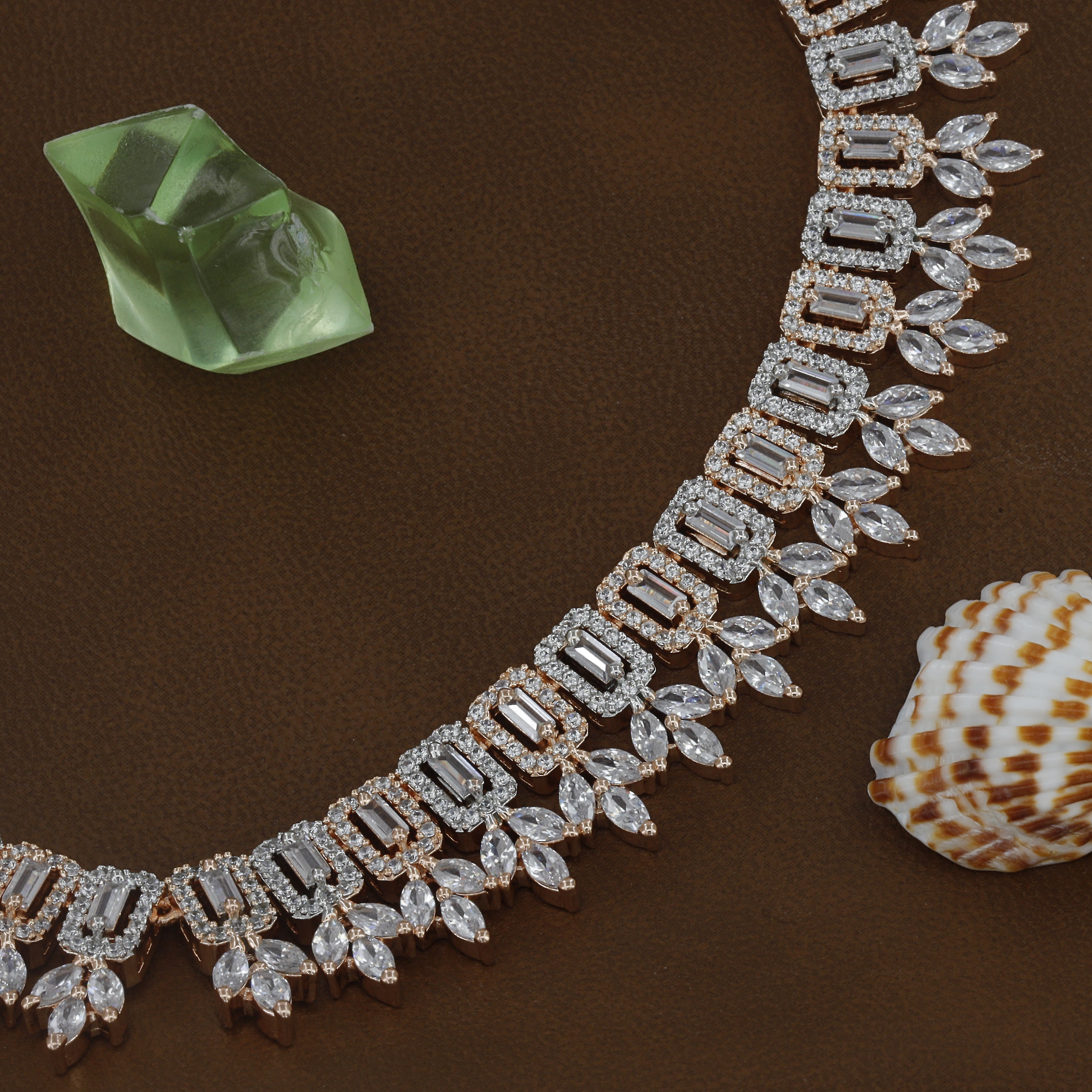 Multi Cut Diamond Necklace For Women