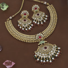 Kundan Antique Occasion Wear Necklace Set