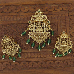 Antique Temple Wear God Laxmi Pendent Butti