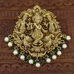 Antique Bhagwan Krishna Temple Wear Pendent Butti