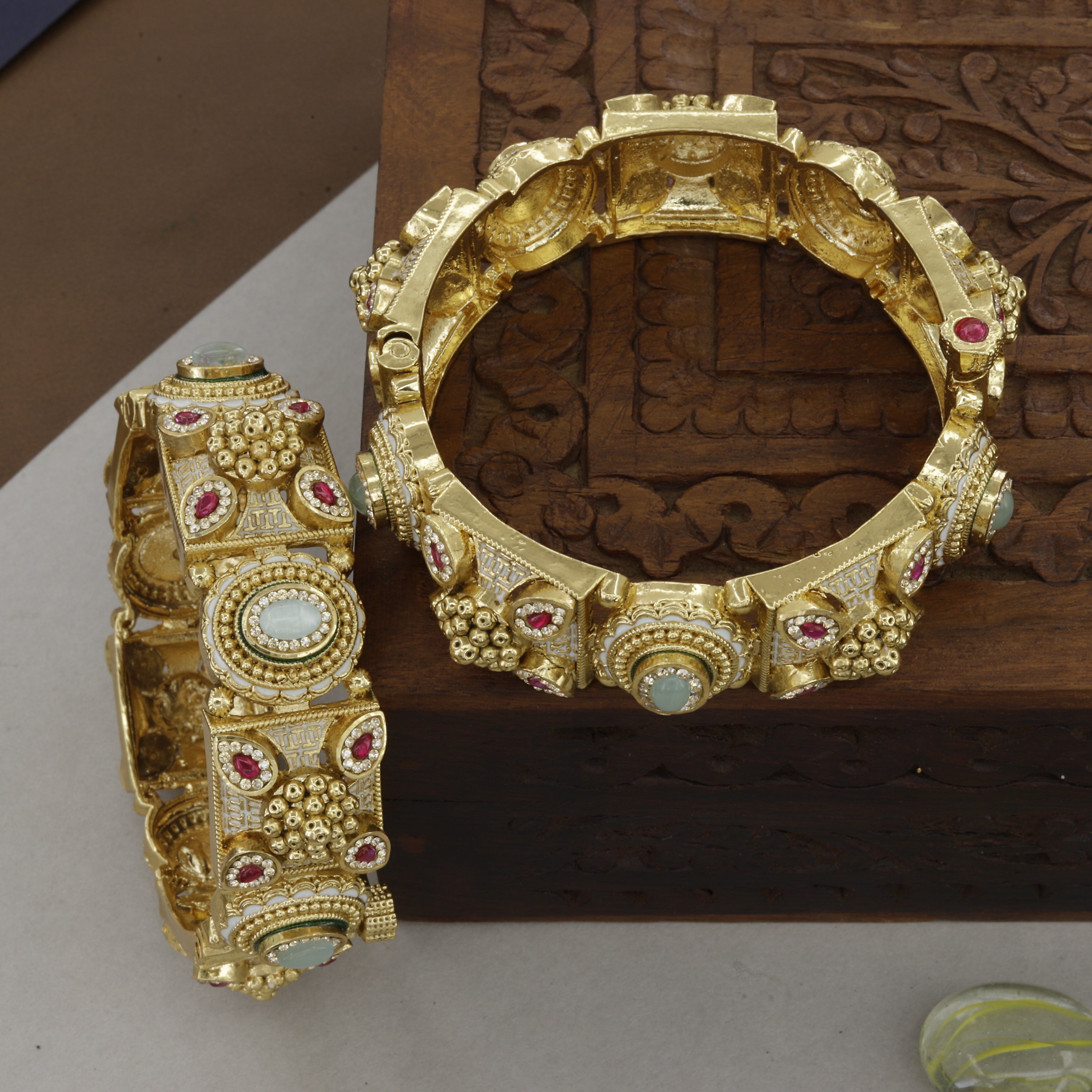 Heavy Kundan Antique Patla For Women