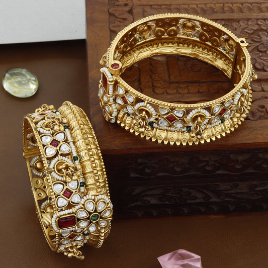 Antique Kundan Broad Patla For Women