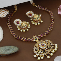 Antique Kundan And Diamond Necklace For Women