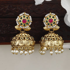 Antique Big Wedding Wear Jumkha Earrings