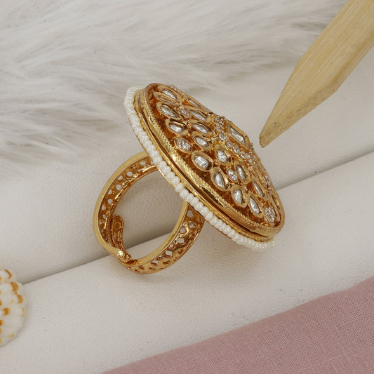 Antique Circle Shape Design Freesize Ring