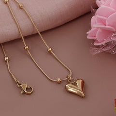 Valentine Giftable Heart Pendent With Chain