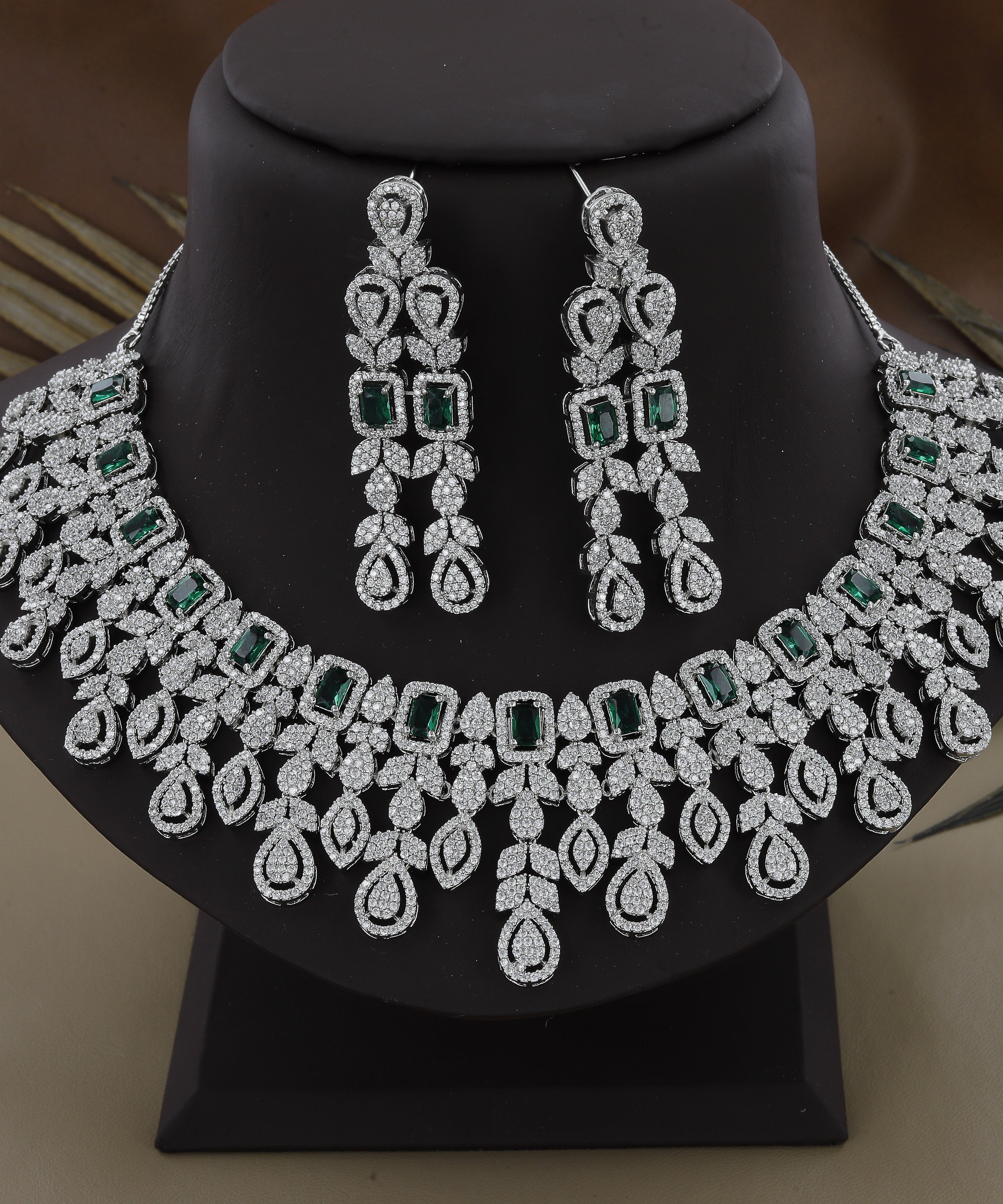 Big Wedding And Party Wear Diamond Necklace