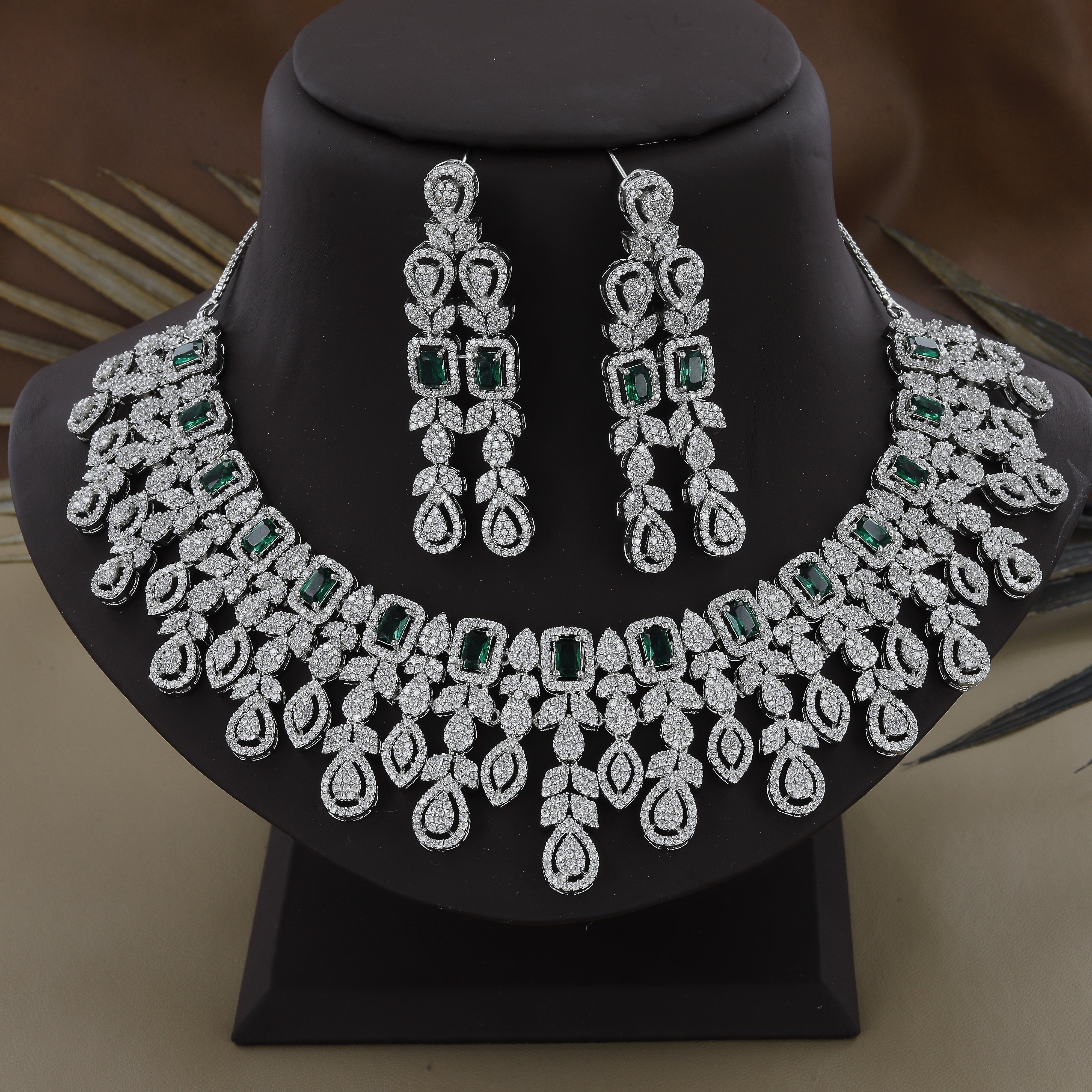 Big Wedding And Party Wear Diamond Necklace